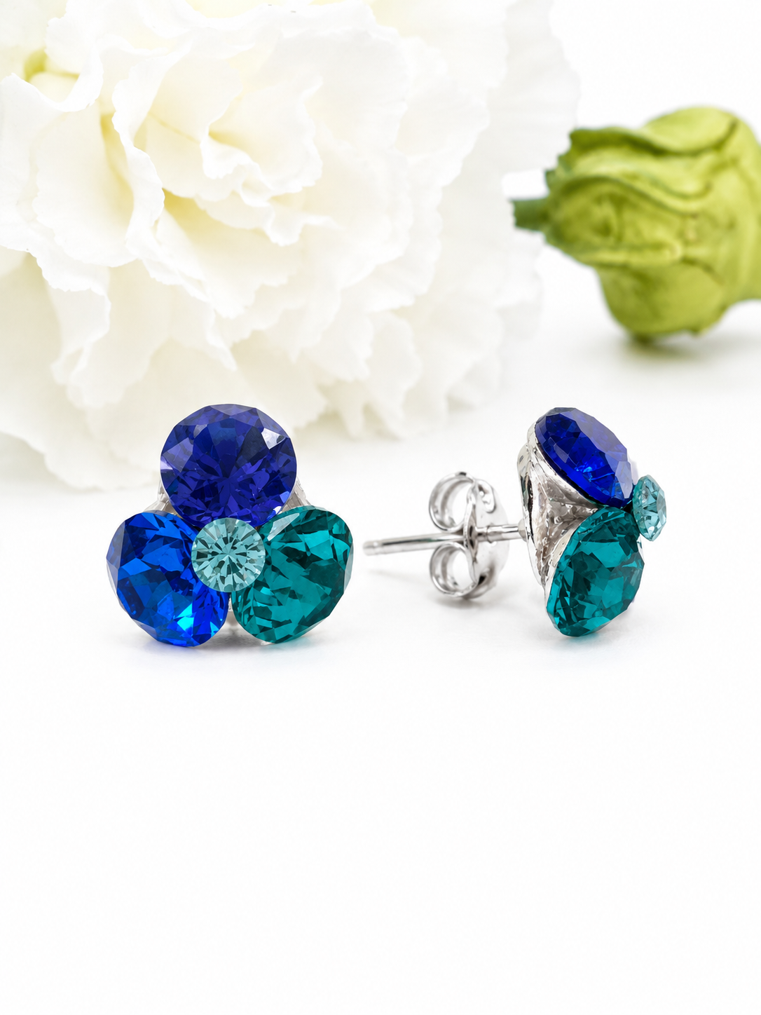 Обеци синьо